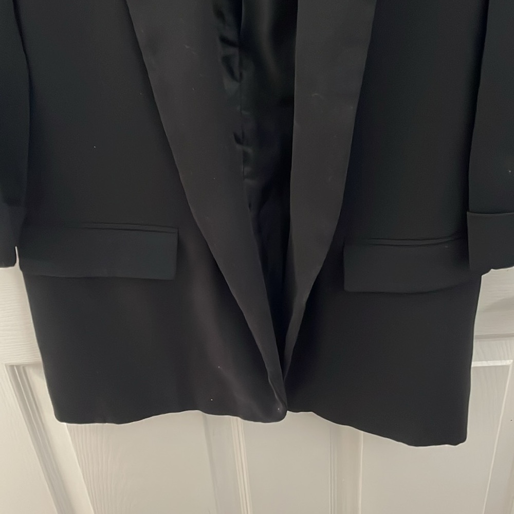 Zara Basic Black Open Front Blazer - image 5